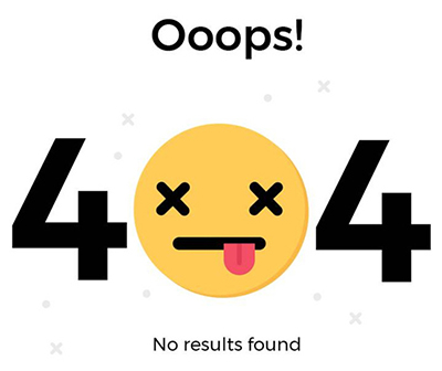 404錯誤，沒有找到頁面